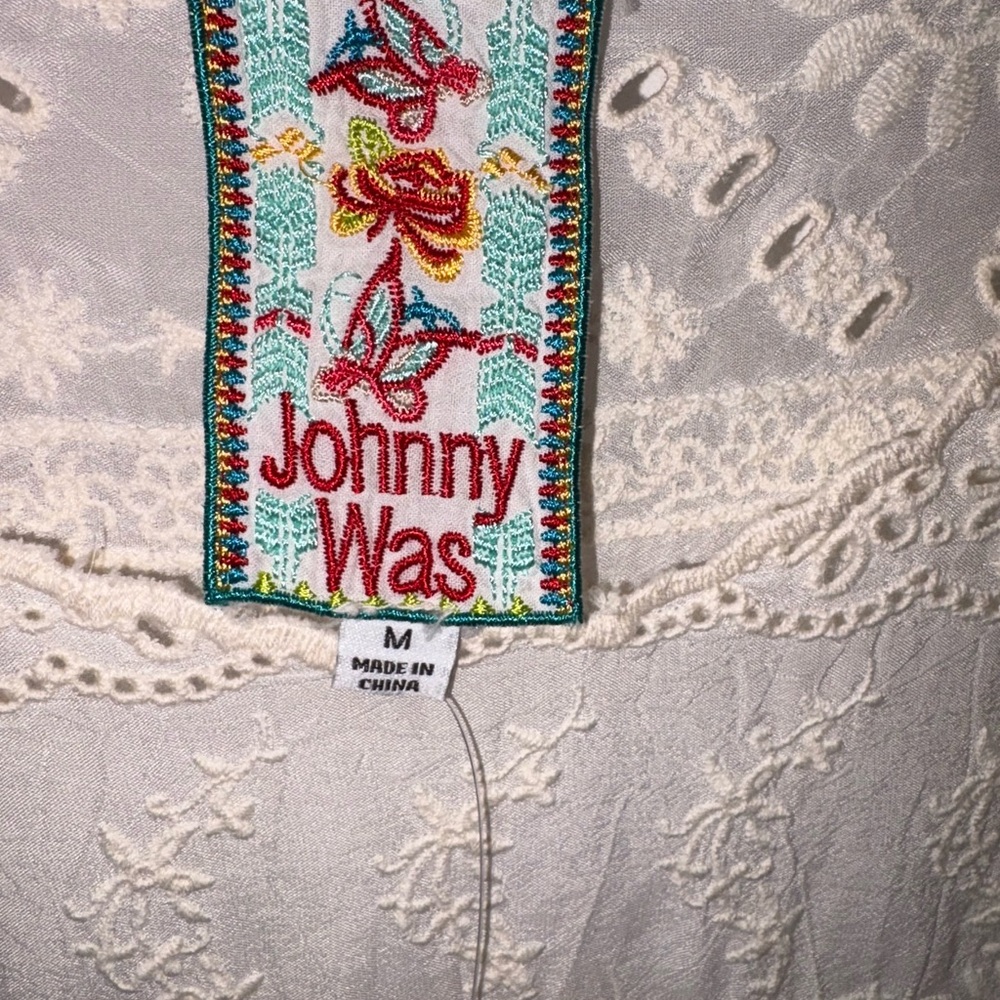 Johnny Was Ivory Lace Tunic - Picture 6 of 7